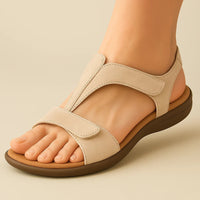 Beige Wildleder