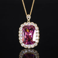 Gold Dusty Rose Anhänger mit Chopin Kette